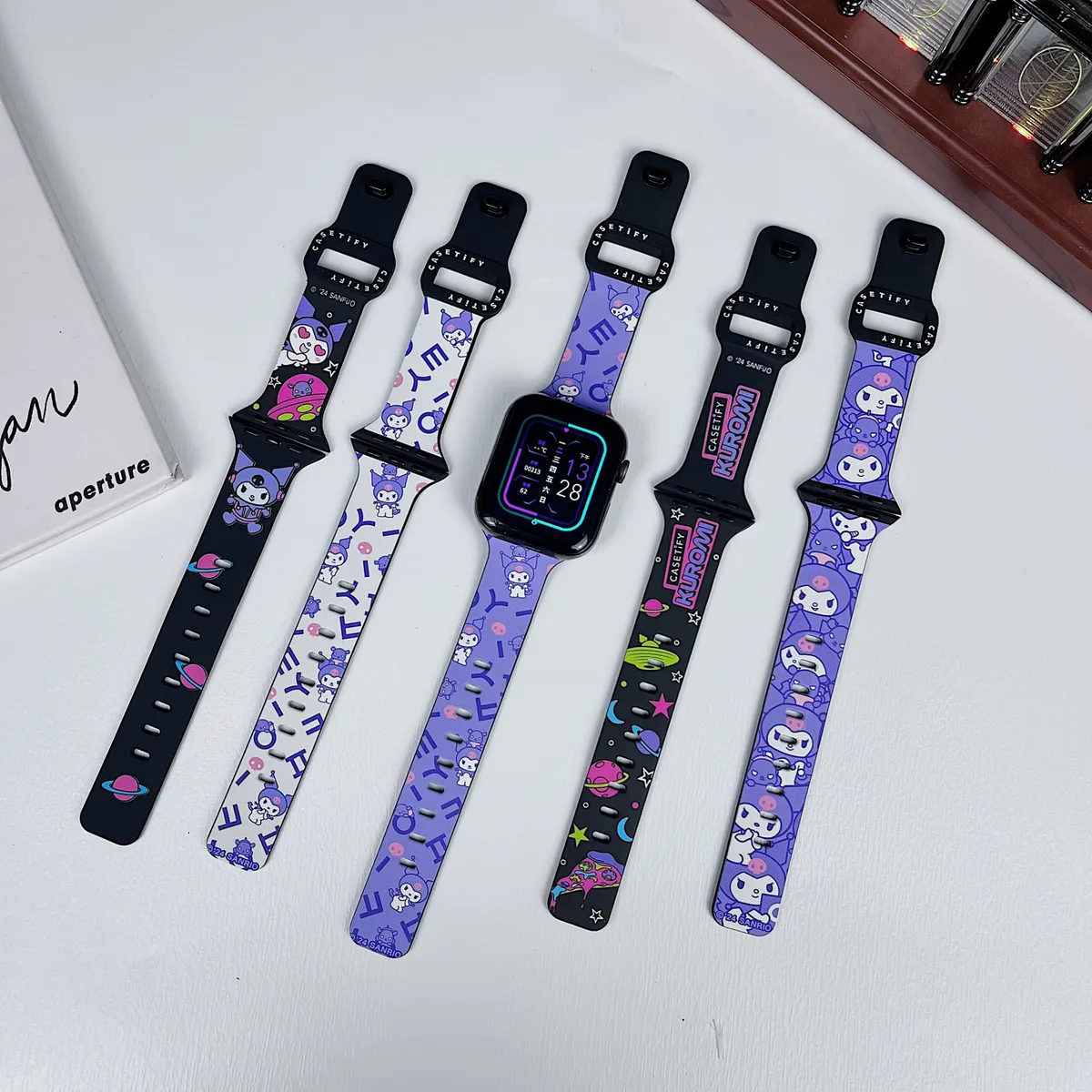 苹果-CASETiFY表带库洛米联名-硅胶材质适用S1-S10腕带S9高级感表带S8 - 图片 2