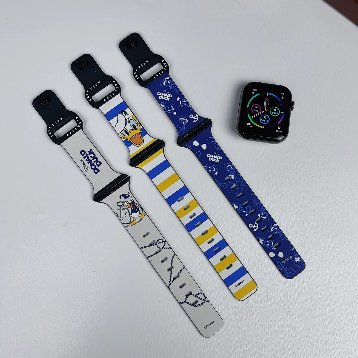 苹果-CASETiFY表带唐老鸭-硅胶材质适用S1-S10腕带S9高级感表带S8 - 图片 5