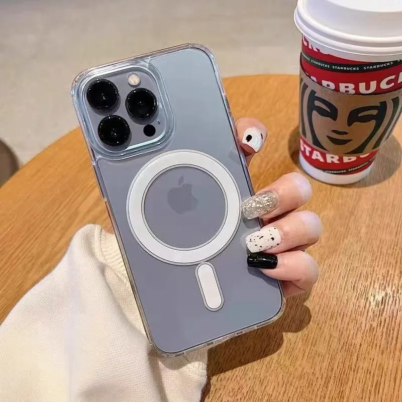 magsafe充电磁吸适用苹果16手机壳iphone15promax保护套14pro透明13新款防摔12高档11全包保护套硬壳 - 图片 2