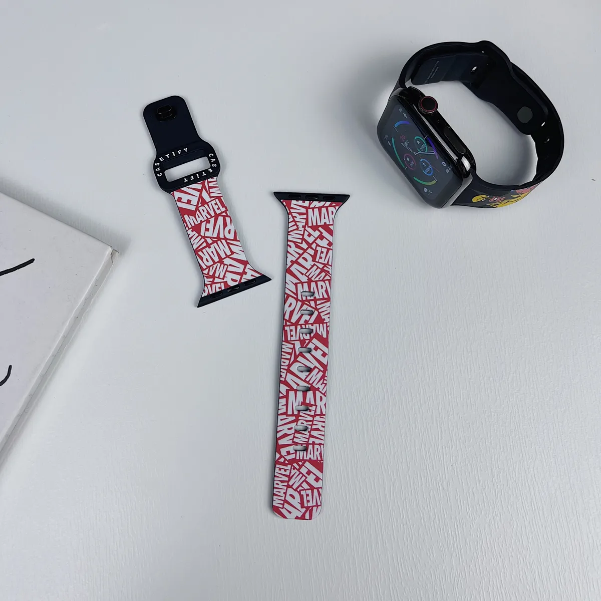 苹果-CASETiFY表带死侍金刚狼蝙蝠侠-硅胶材质适用S1-S10腕带S9高级感表带S8 - 图片 3