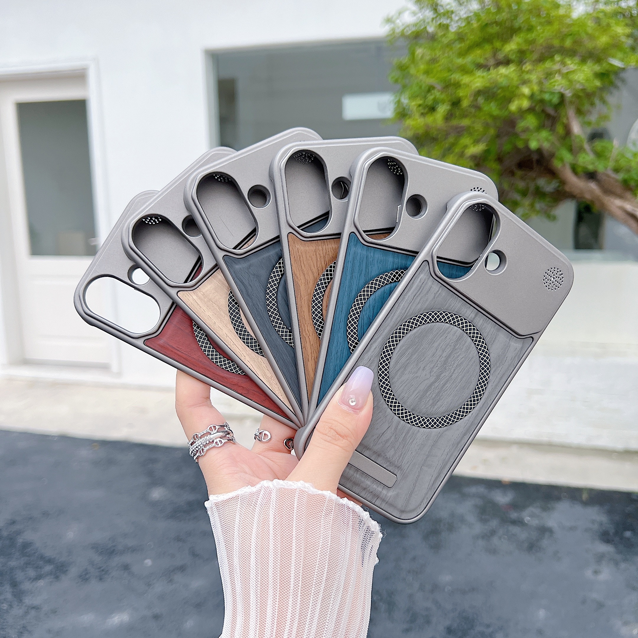 适用苹果17ProMax新款手机壳磁吸圈iPhone17pro简约17air高级感17防摔保护套高级小众男女 - 图片 5