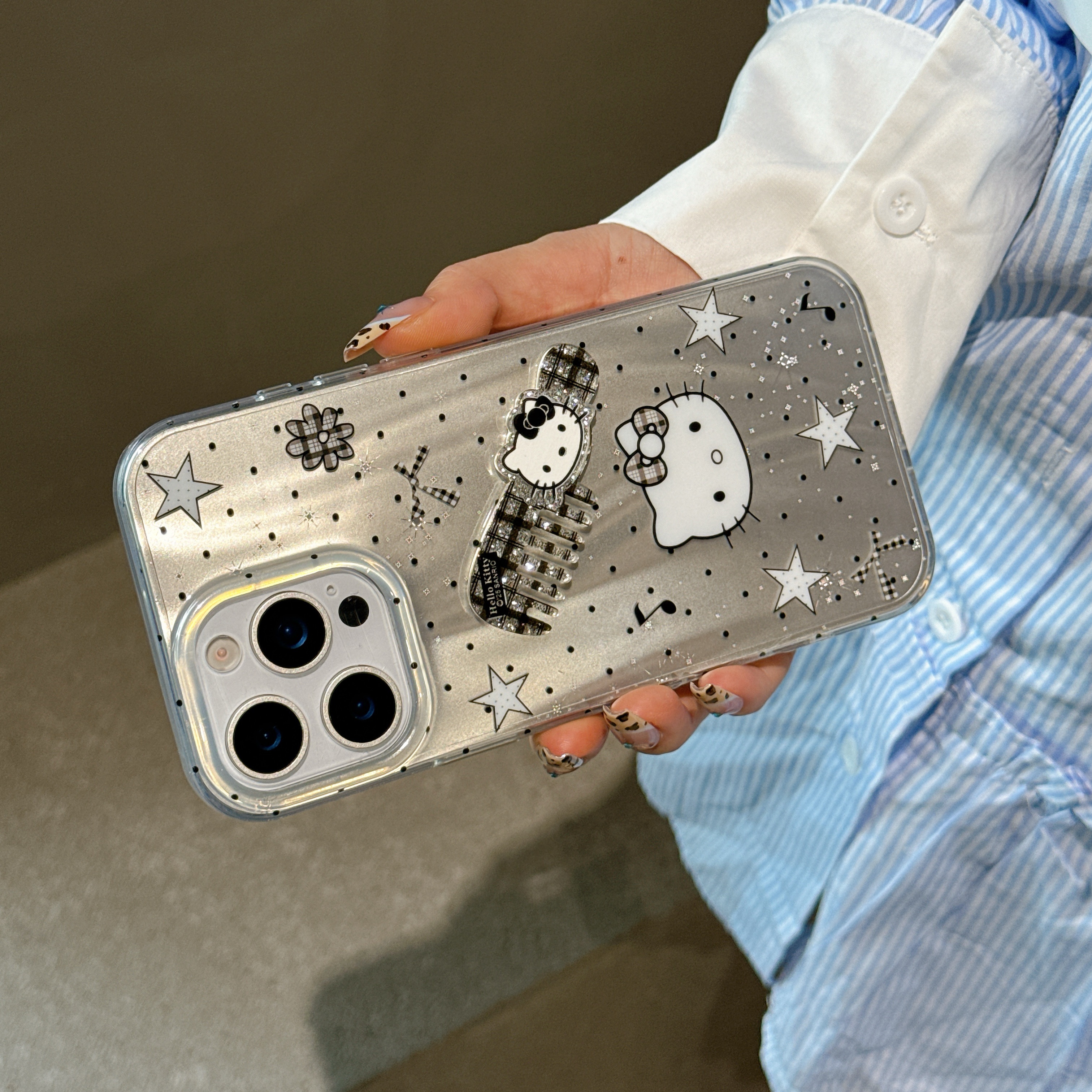 韩系女孩ins小众KT可爱简约苹果16promax手机壳适用iPhone15新款16/14pro双层防摔13少女 - 图片 8