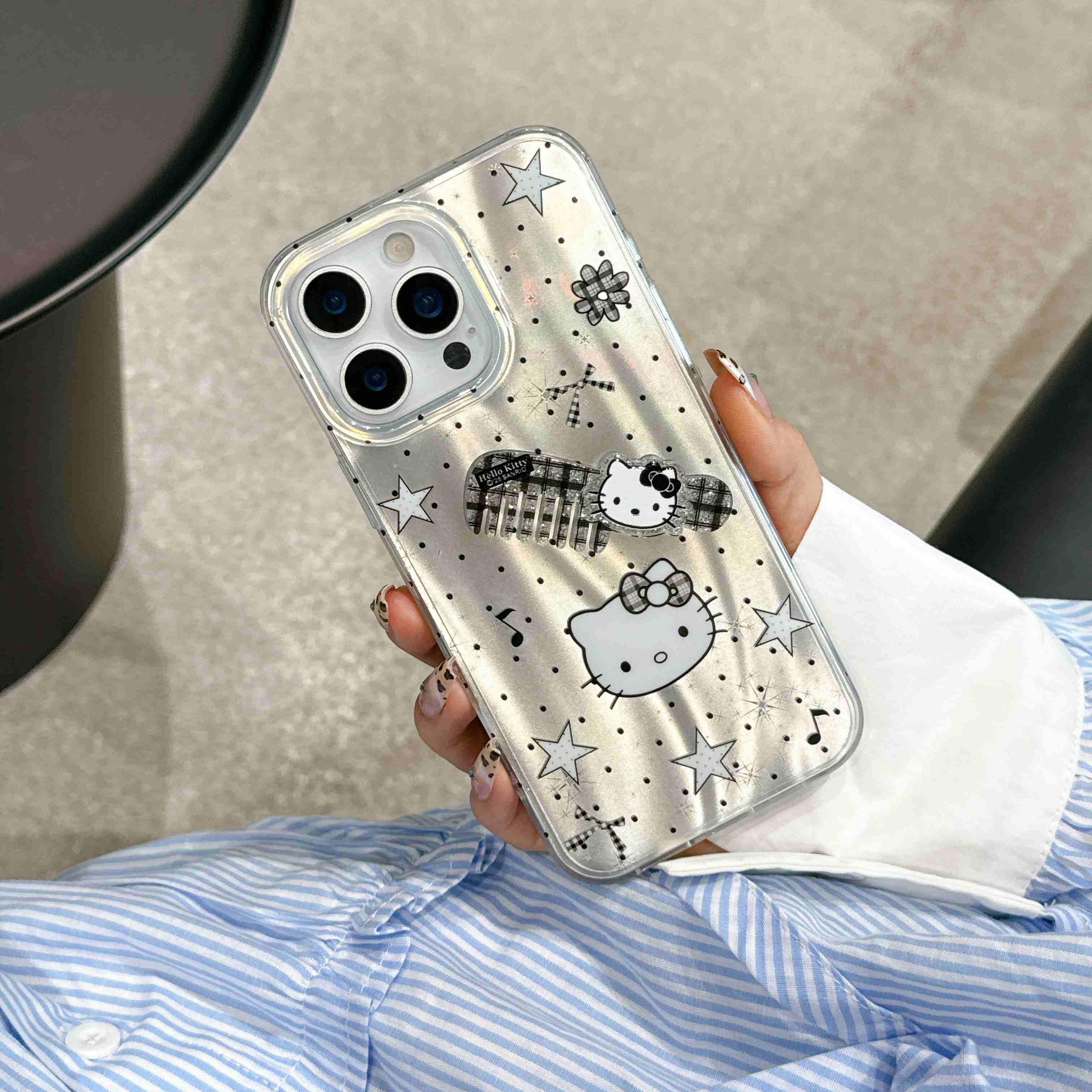 韩系女孩ins小众KT可爱简约苹果16promax手机壳适用iPhone15新款16/14pro双层防摔13少女 - 图片 5