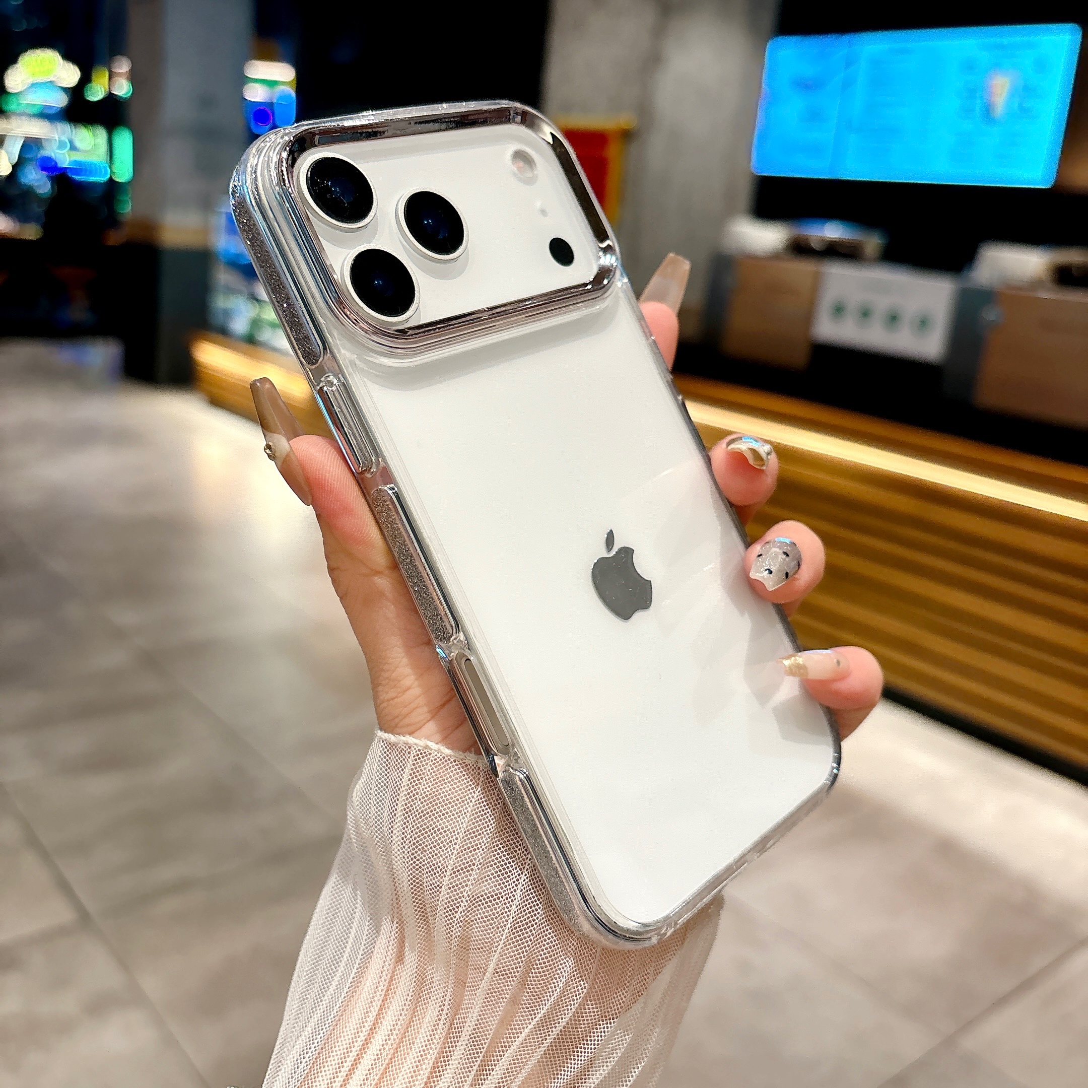 闪粉边框高透二合一