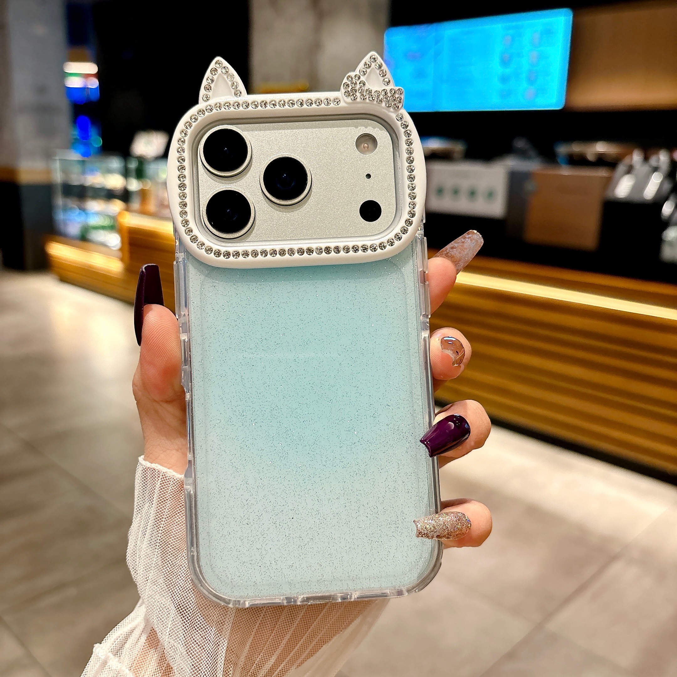 闪粉兔耳朵果冻壳 - 图片 4