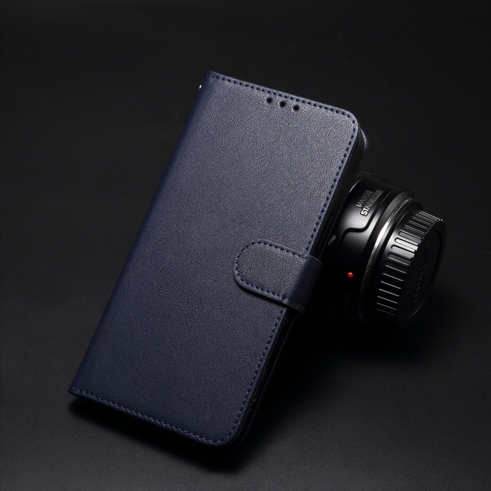 适用小米mi15翻盖式皮套14手机壳配手绳15Ultra防摔mi14Ultra纯色 - 图片 4