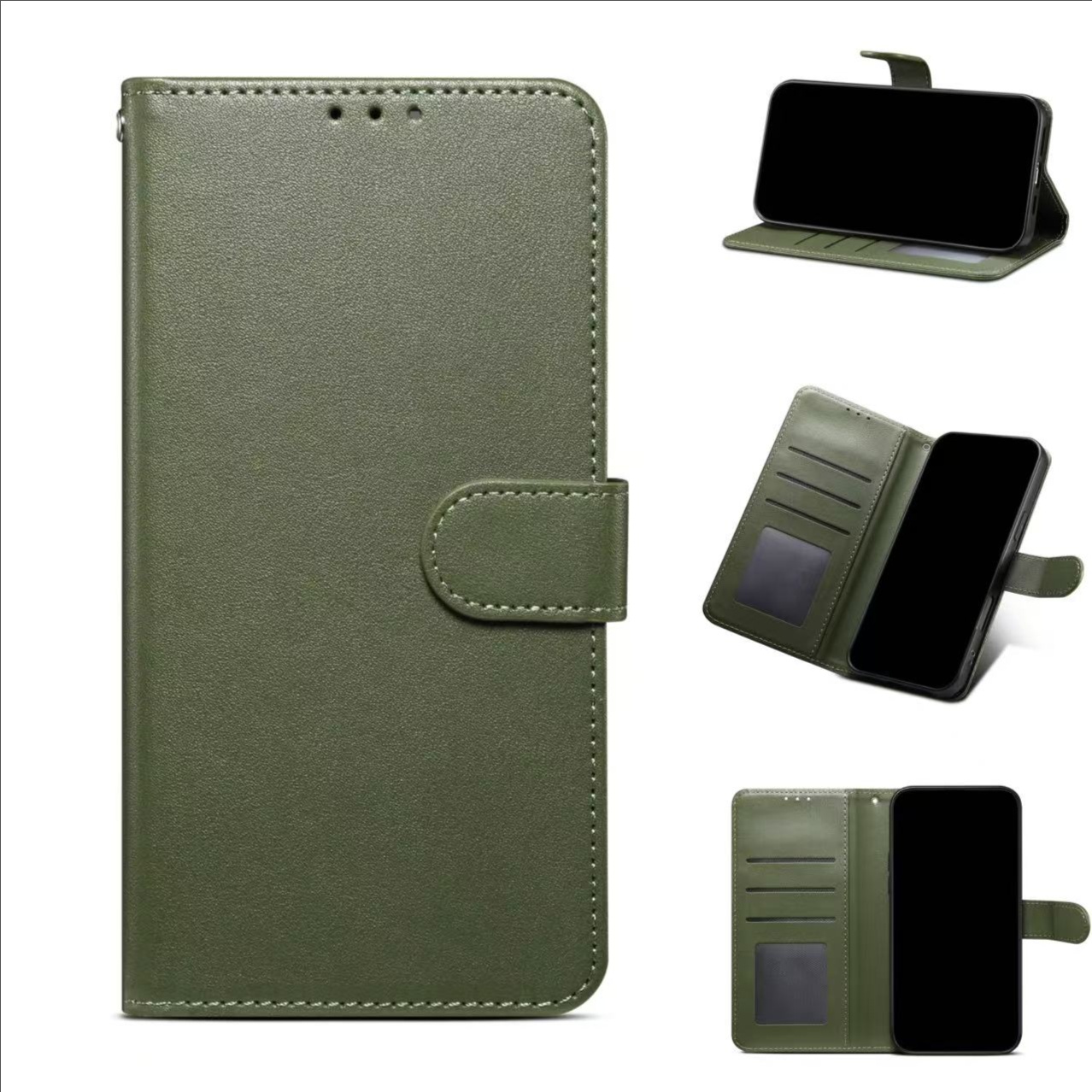 适用于红米note/Redmi/A3国外款多款机型翻盖插卡手机皮套钱包款 - 图片 3