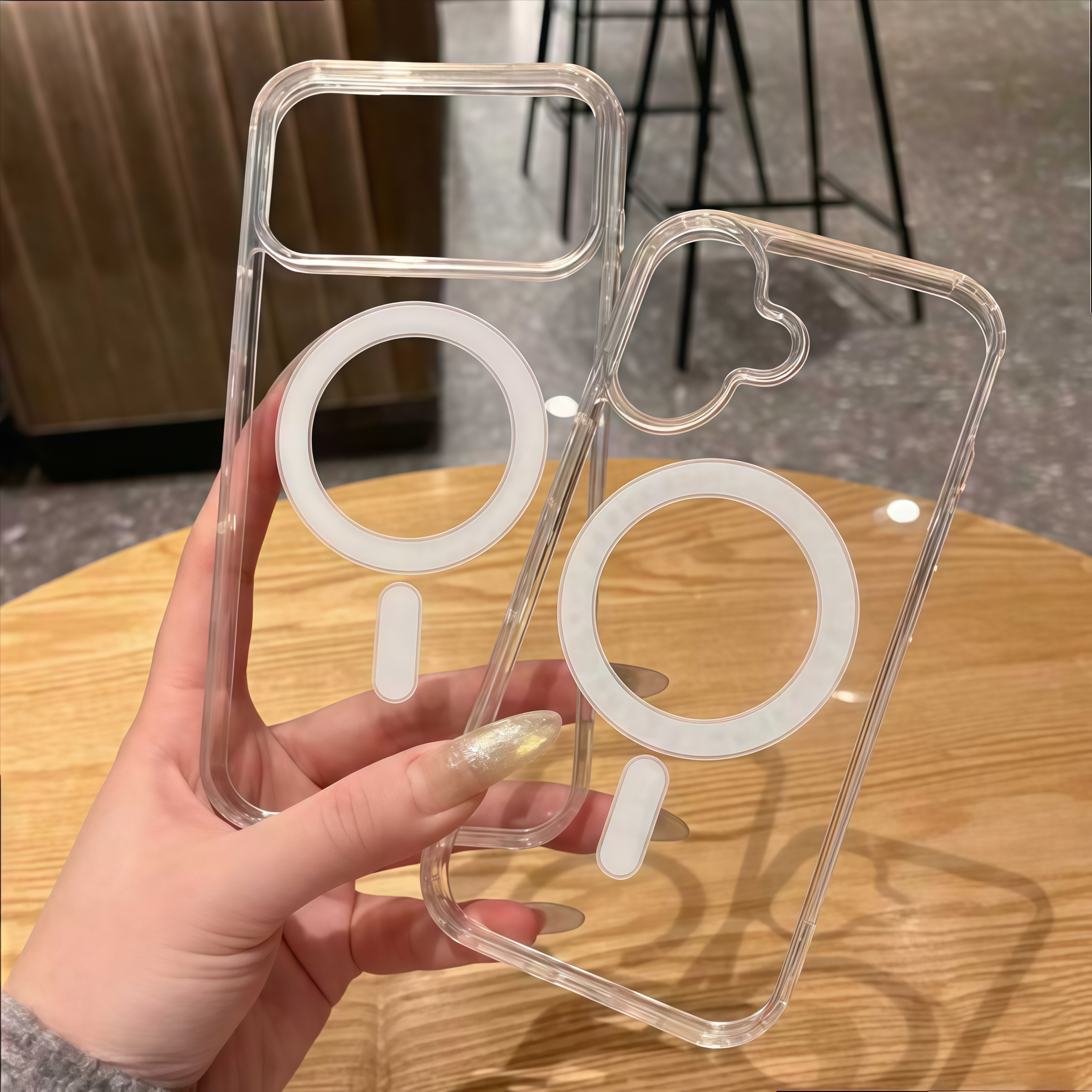  适用苹果15promax磁吸手机壳iphone14亚克力13透明12全包15pro 11