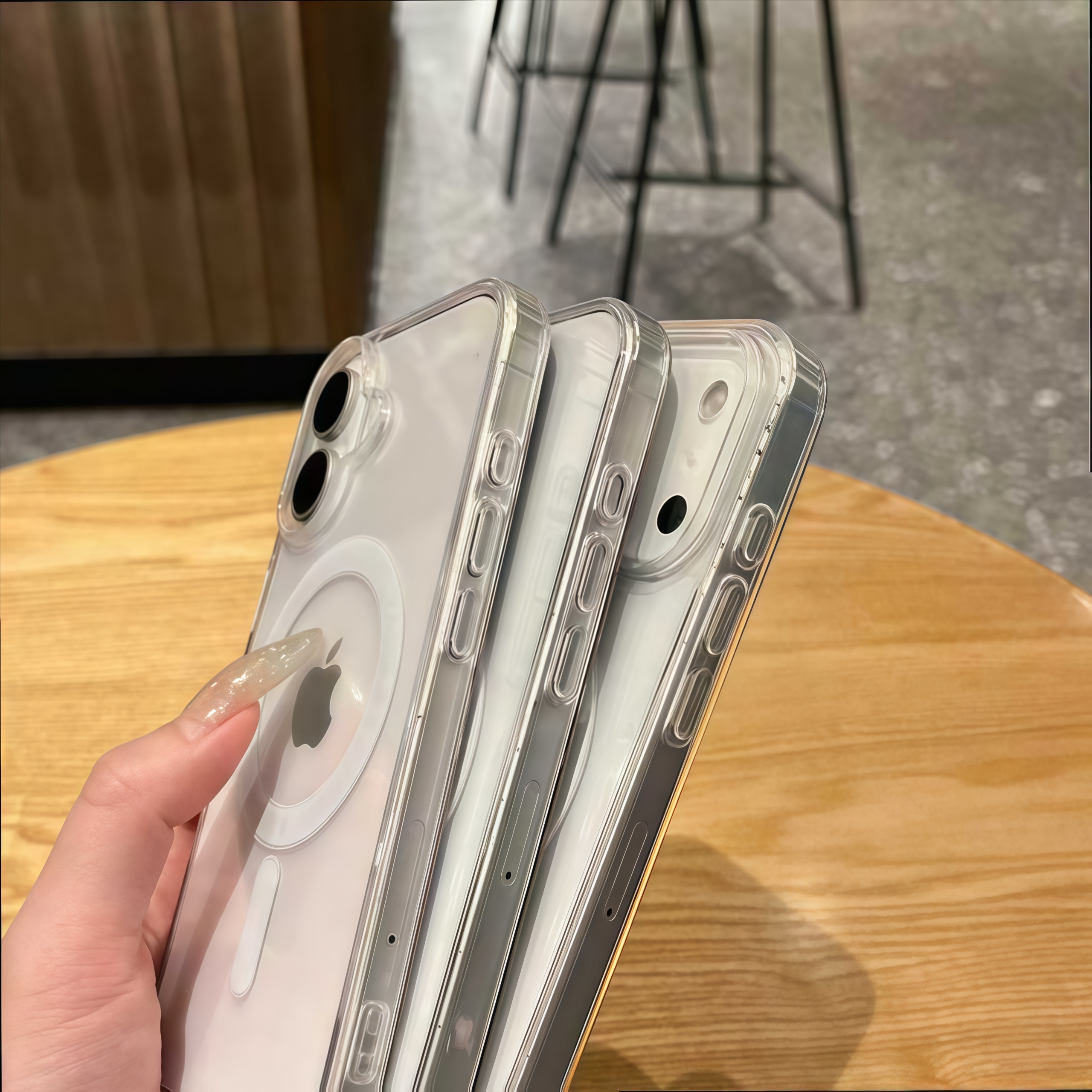 适用iPhone17苹果17手机壳iPhone13亚克力防摔透明Magsafe磁吸壳1.5厚 - 图片 2