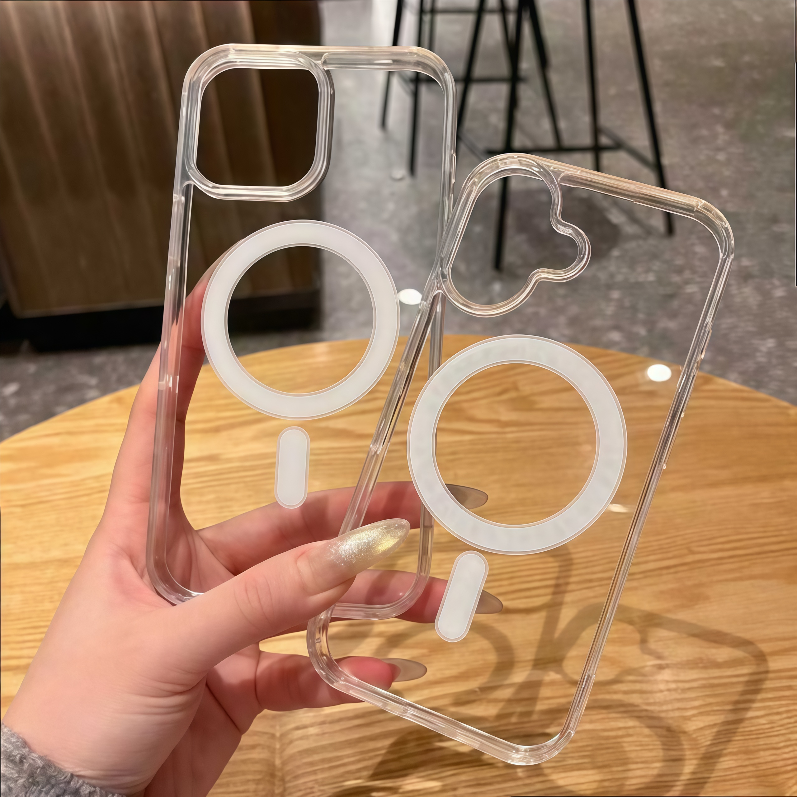 适用iPhone17苹果17手机壳iPhone13亚克力防摔透明Magsafe磁吸壳1.5厚 - 图片 4