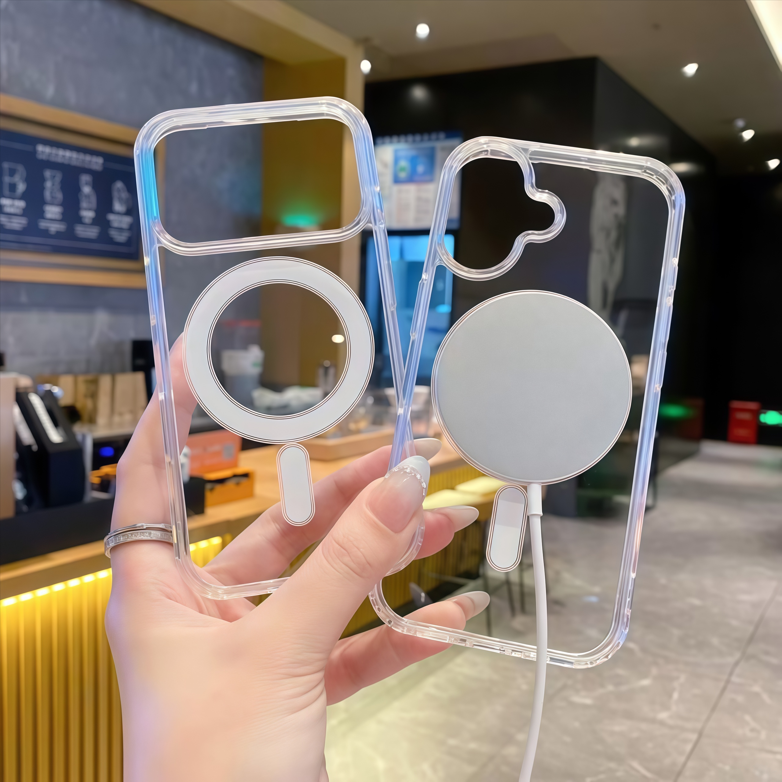 简约透明软壳适用苹果17Promax手机壳新品iphone16Pro磁吸保护套17Air超薄防摔全包16相机AI电容触控plus - 图片 2