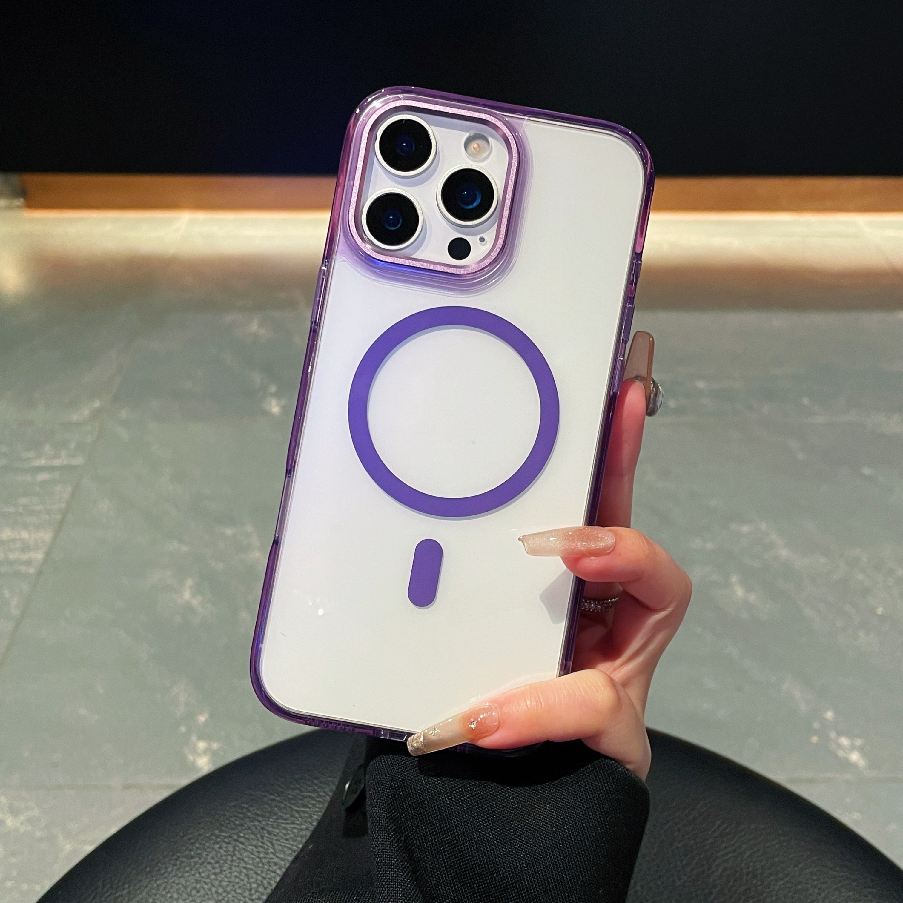 透明适用苹果13pro max磁吸全包17promax高级质感 - 图片 5