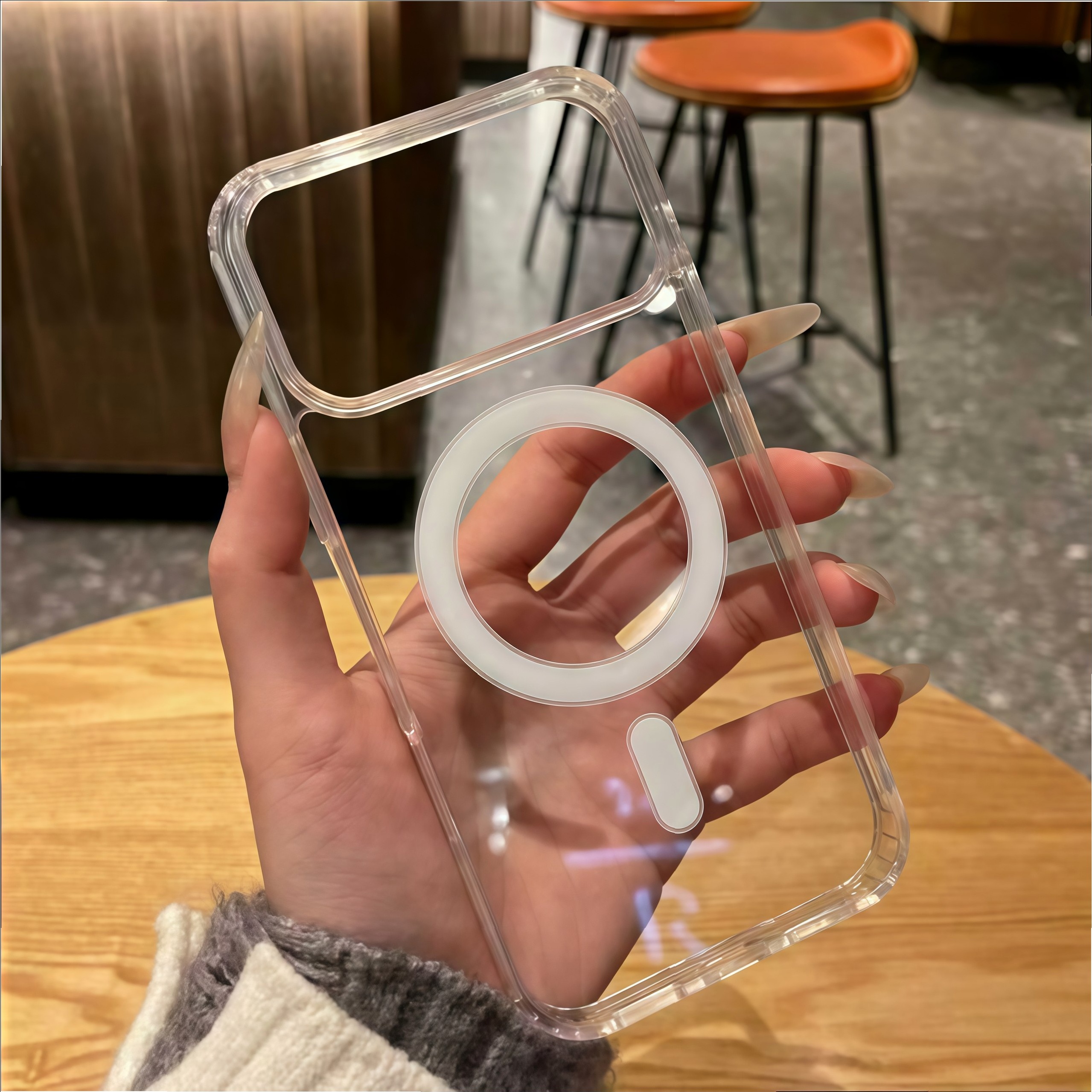 亚克力无线磁吸适用苹果16/15promax手机壳iPhone14肤感12/13潮男新款15pro简约13男女款12pro时尚14pm防摔11 - 图片 4