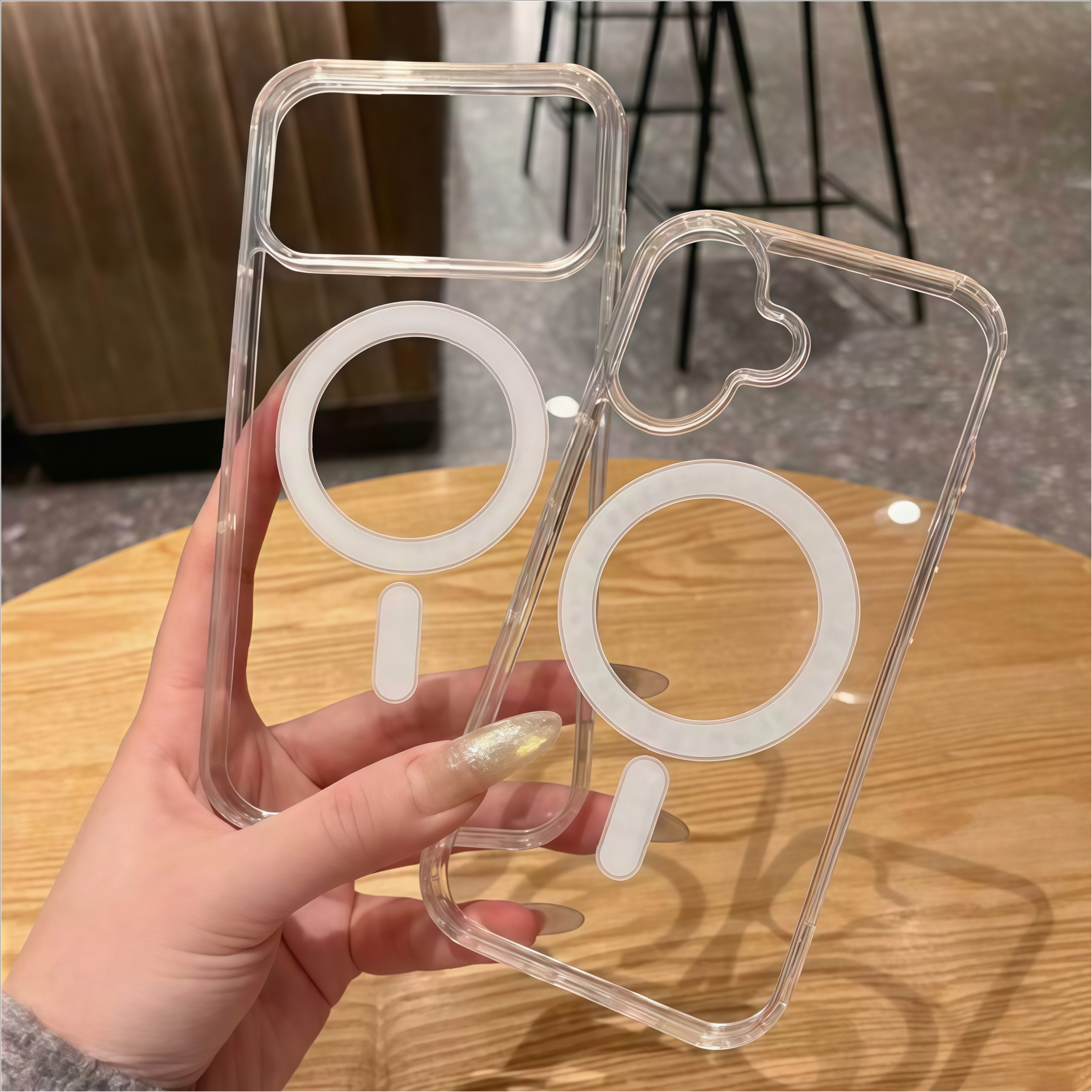 适用iPhone17苹果17手机壳iPhone13亚克力防摔透明Magsafe磁吸壳 - 图片 3