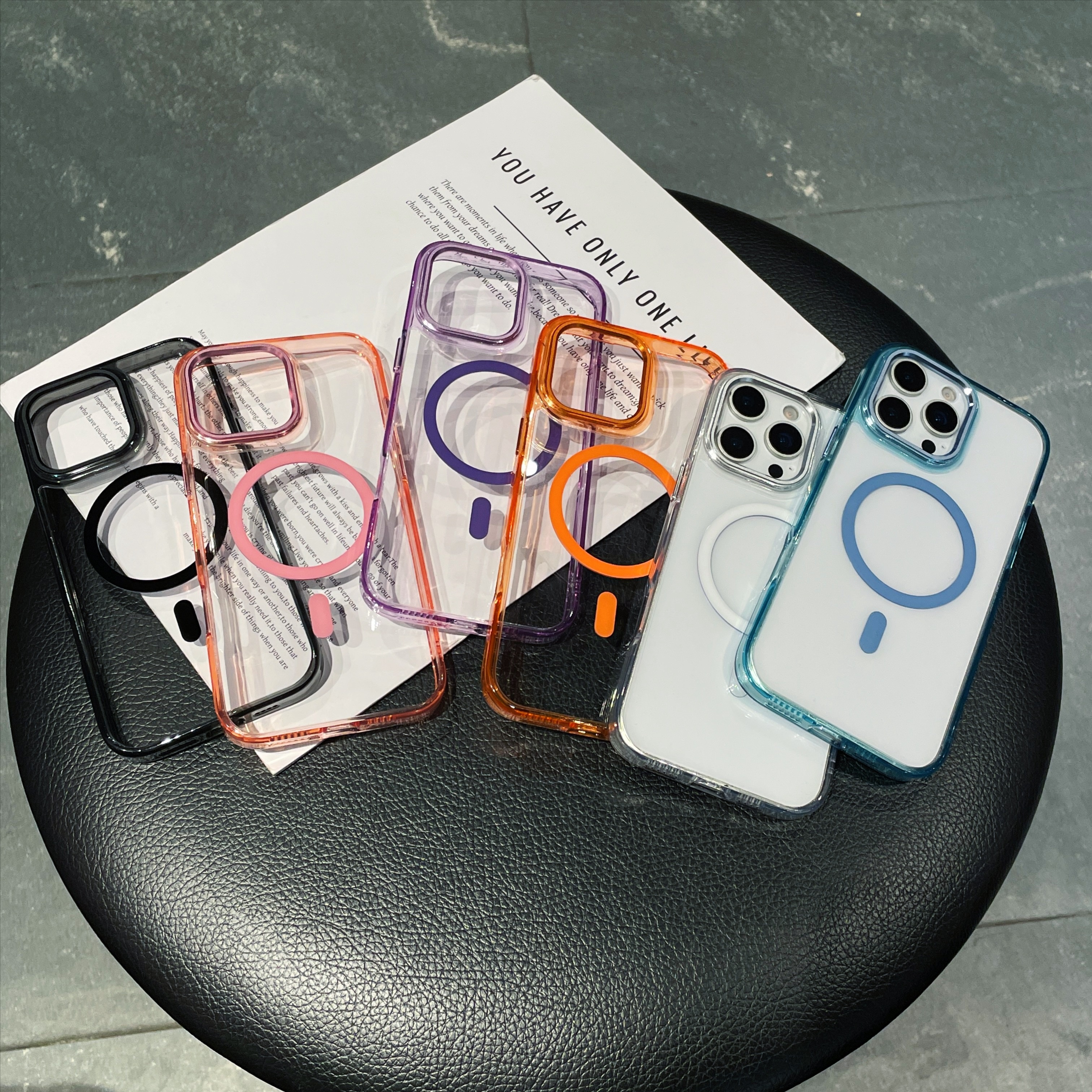 透明适用苹果13pro max磁吸全包17promax高级质感