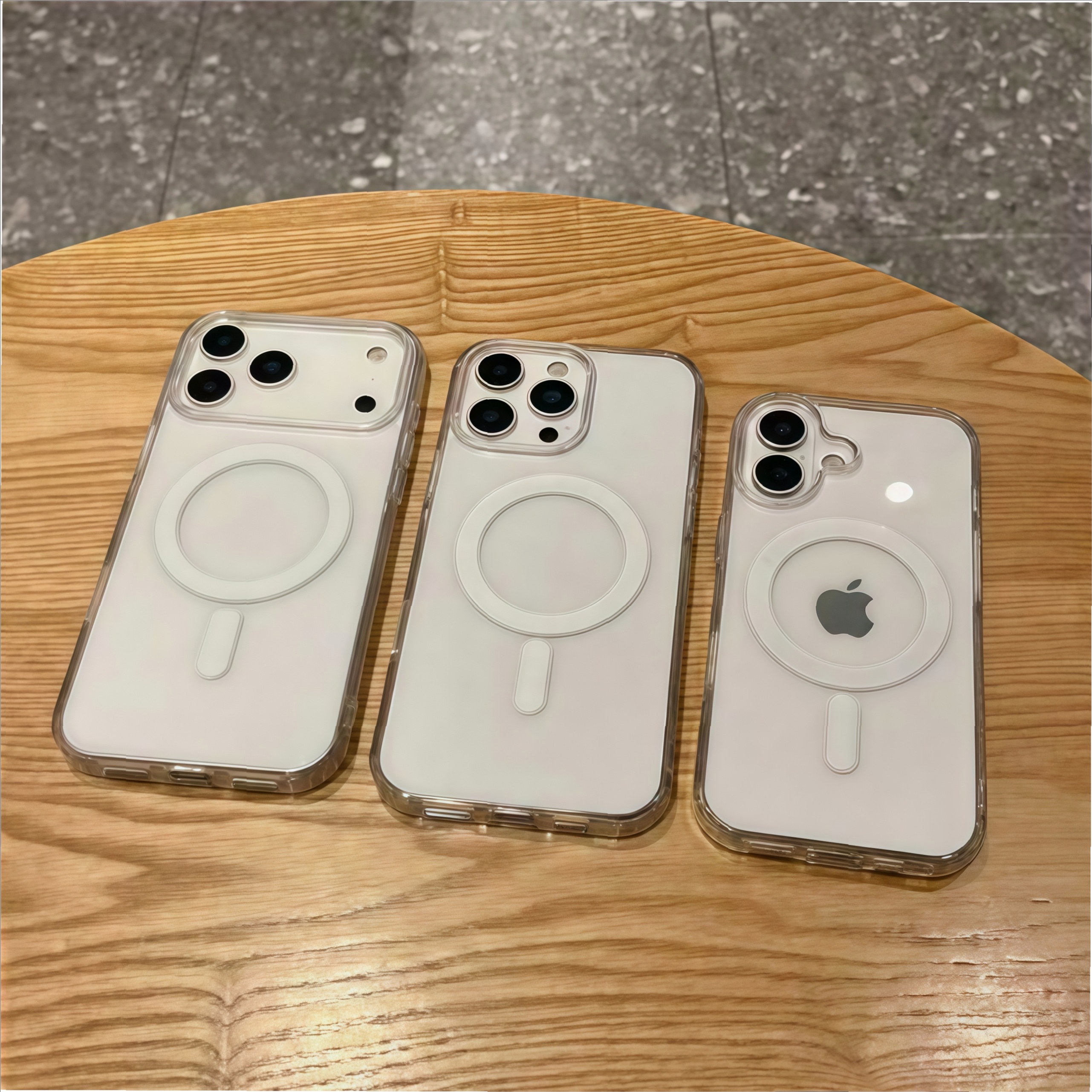 适用iPhone17苹果17手机壳iPhone13亚克力防摔透明Magsafe磁吸壳 - 图片 2