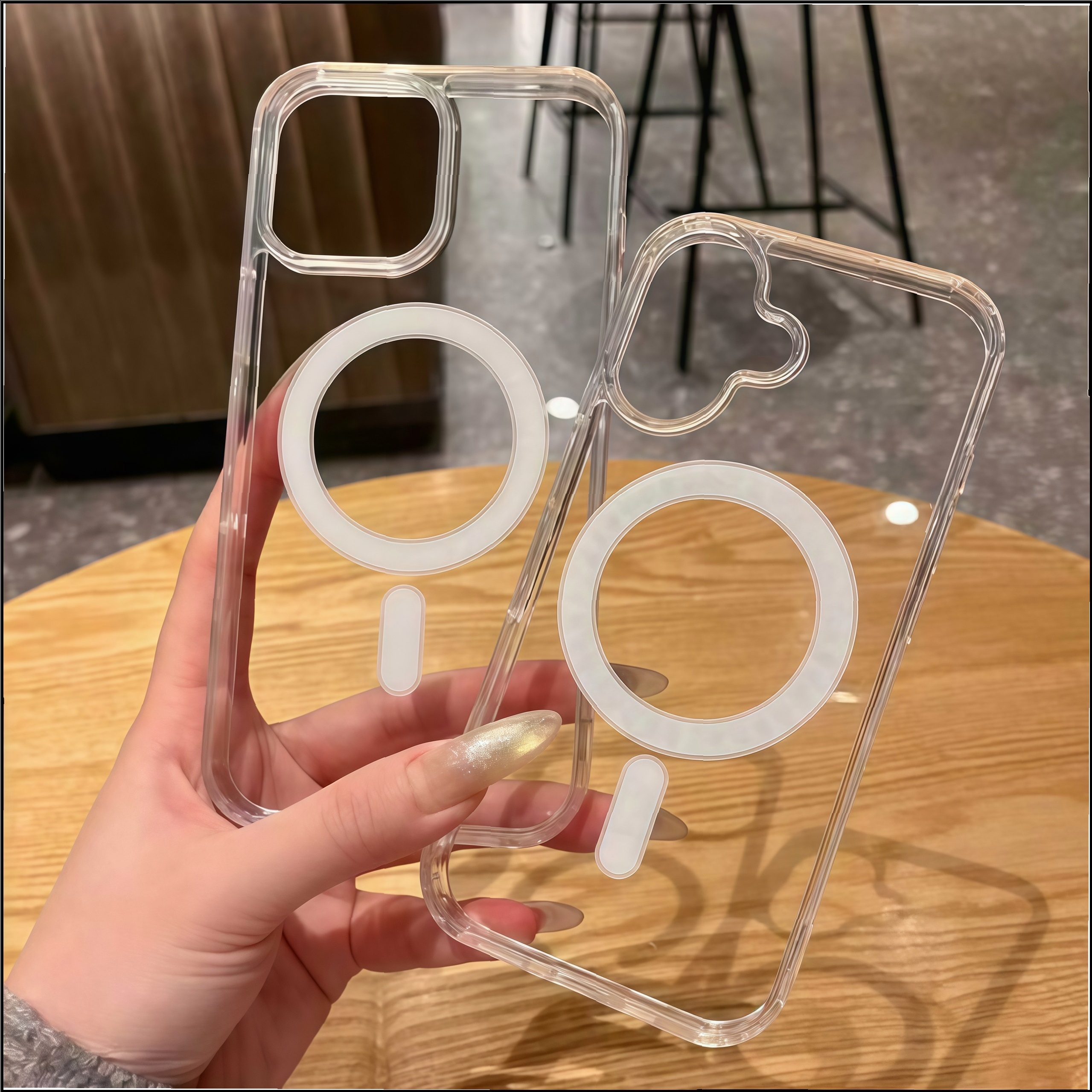 适用iPhone17苹果17手机壳iPhone13亚克力防摔透明Magsafe磁吸壳 - 图片 4