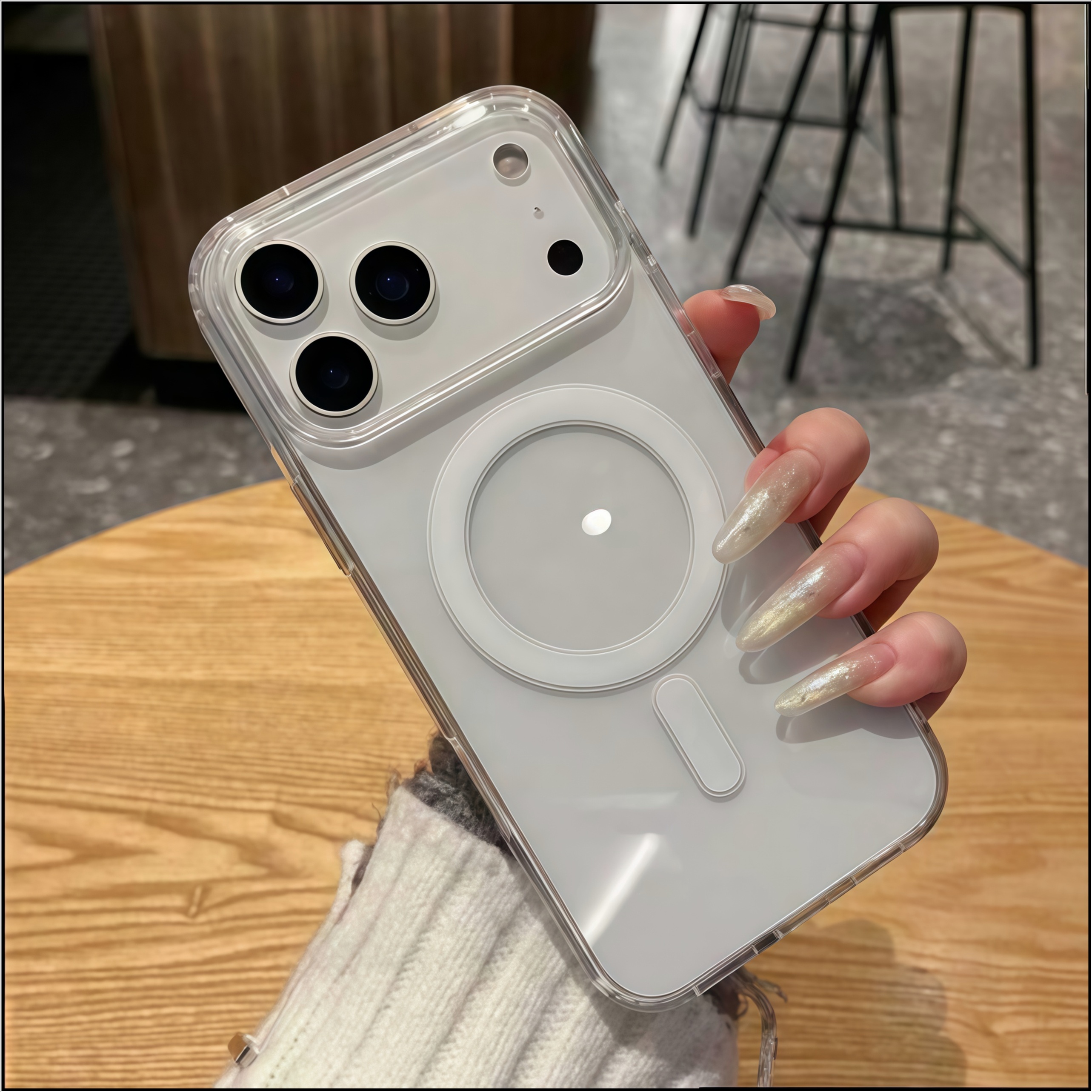 亚克力无线磁吸适用苹果16/15promax手机壳iPhone14肤感12/13潮男新款15pro简约13男女款12pro时尚14pm防摔11 - 图片 3