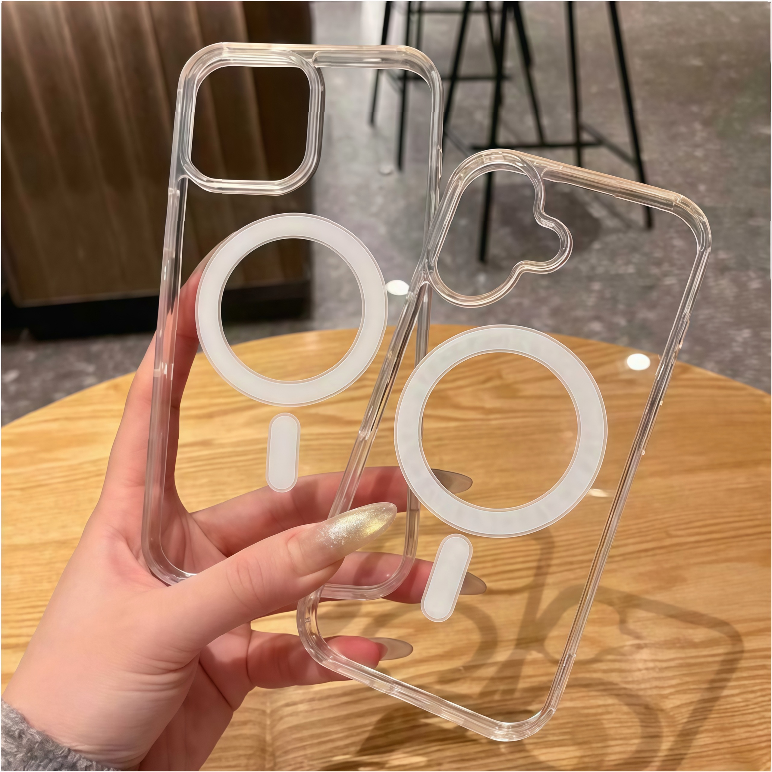 亚克力无线磁吸适用苹果16/15promax手机壳iPhone14肤感12/13潮男新款15pro简约13男女款12pro时尚14pm防摔11 - 图片 2