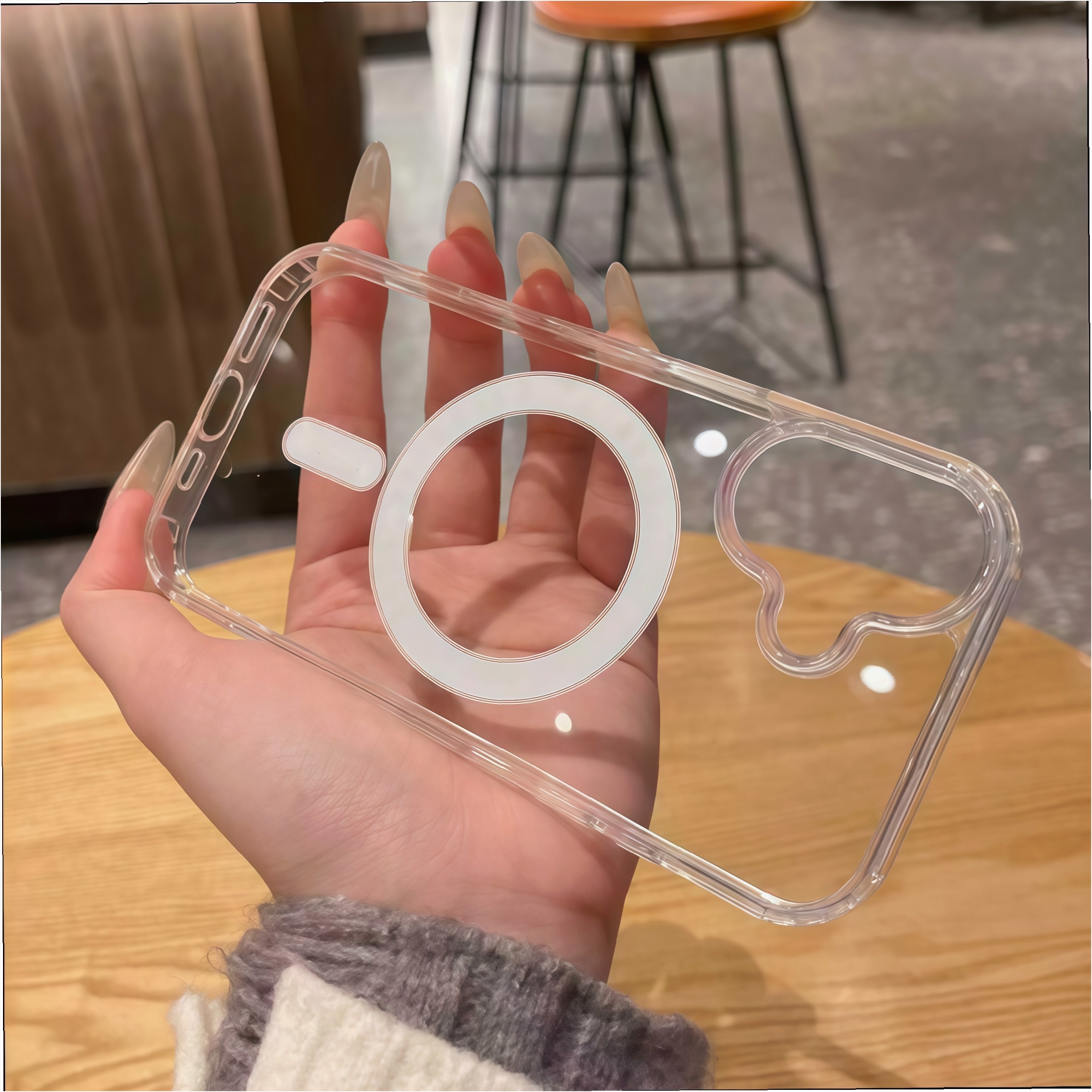 亚克力无线磁吸适用苹果16/15promax手机壳iPhone14肤感12/13潮男新款15pro简约13男女款12pro时尚14pm防摔11 - 图片 6