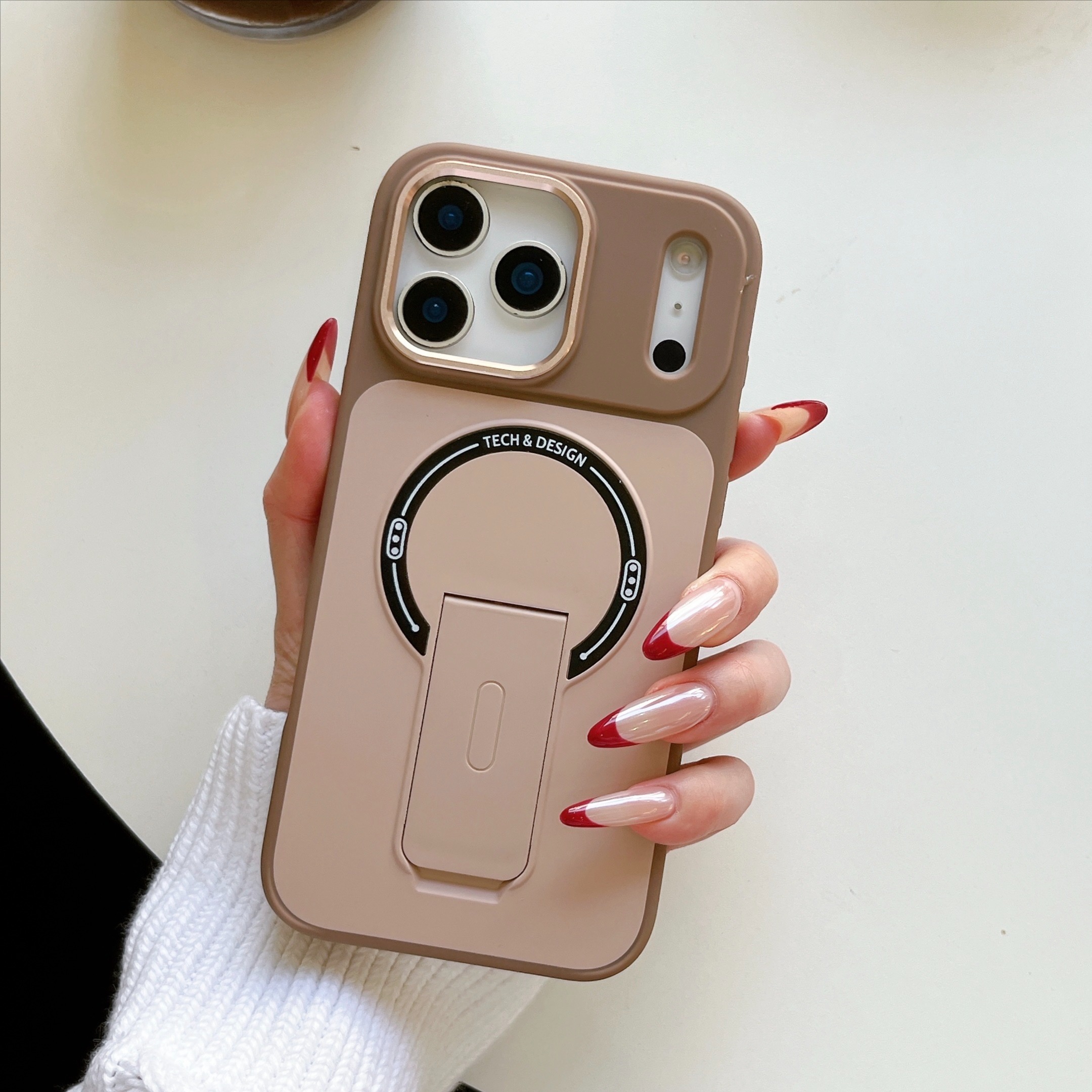 适用17苹果16手机壳钛灰炫音支架iphone16promax磁吸15pro高级感14磨砂13小众超防摔12网红爆款16plus - 图片 7