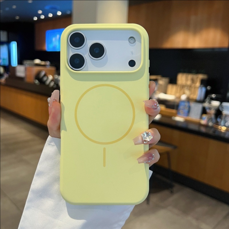 适用苹果17手机壳黑色大孔iphone17promax细圈磁吸液态16pro防摔15高端新品14保护套13情侣男女17 r - 图片 7