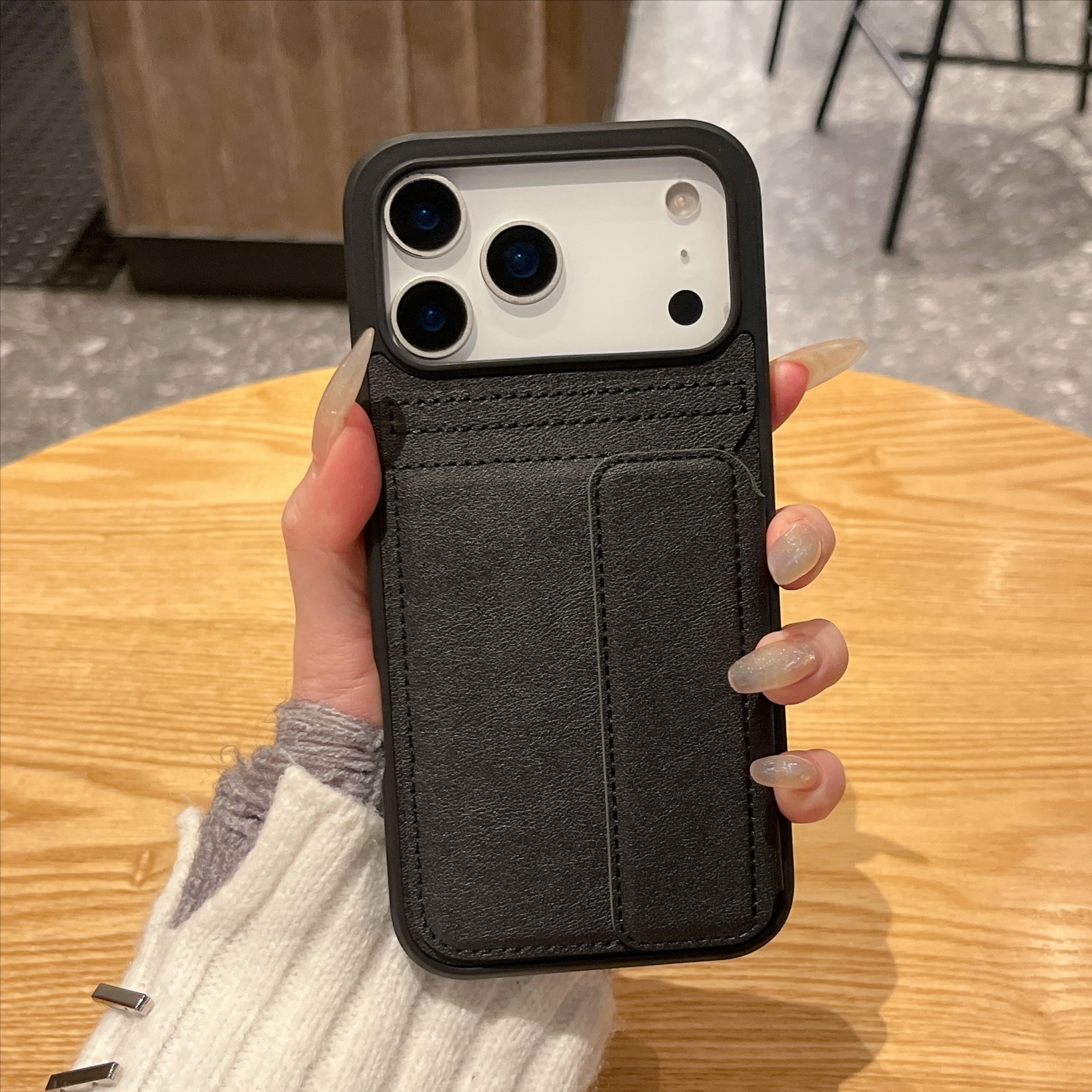 适用iphone16翻盖15保护壳14plus皮套13全包12mini防摔XR苹果11promax手机壳XSmax插卡6s高级感7皮夹8女新款 - 图片 5