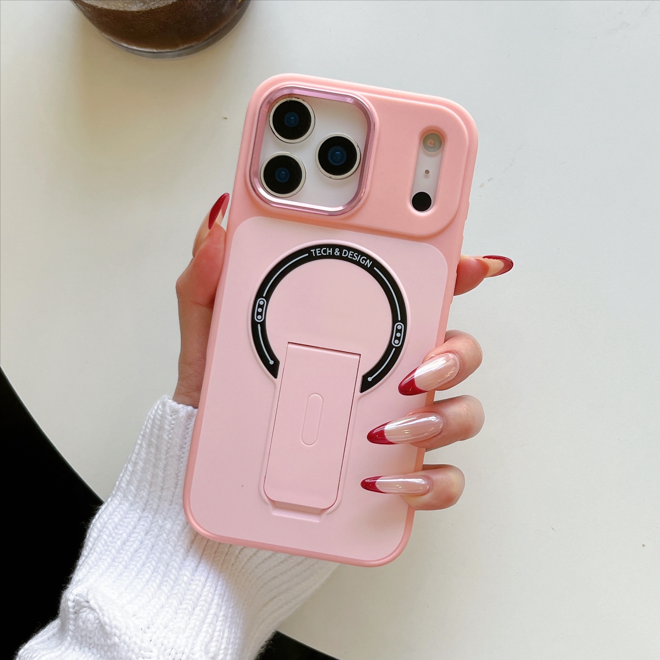 适用17苹果16手机壳钛灰炫音支架iphone16promax磁吸15pro高级感14磨砂13小众超防摔12网红爆款16plus - 图片 4