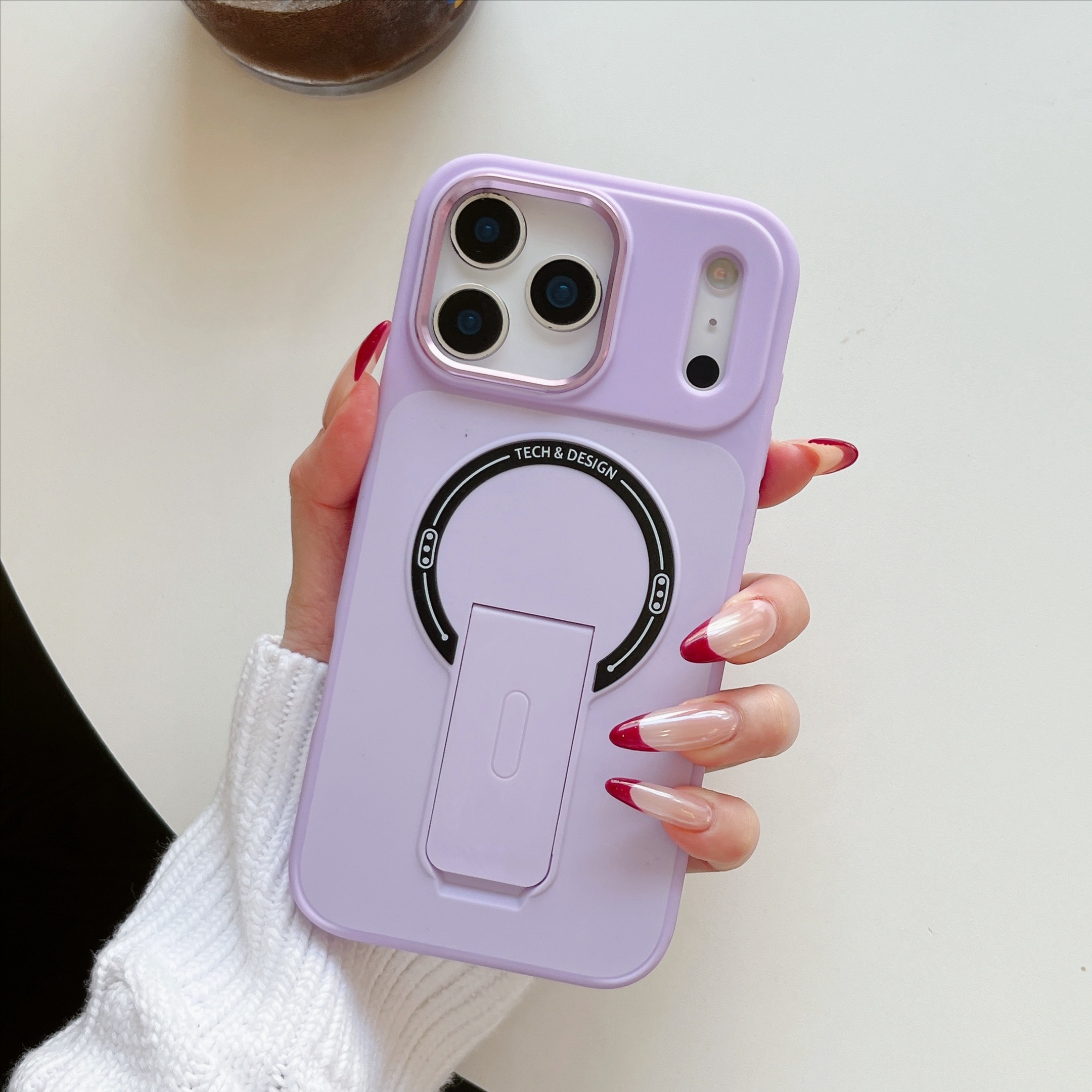 适用17苹果16手机壳钛灰炫音支架iphone16promax磁吸15pro高级感14磨砂13小众超防摔12网红爆款16plus - 图片 5